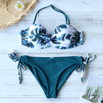 Leaves Print Bikini Swimsuit summer 2020