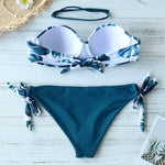 Leaves Print Bikini Swimsuit summer 2020