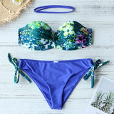 Leaves Print Bikini Swimsuit summer 2020